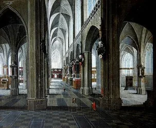 Interieur van een kathedraal